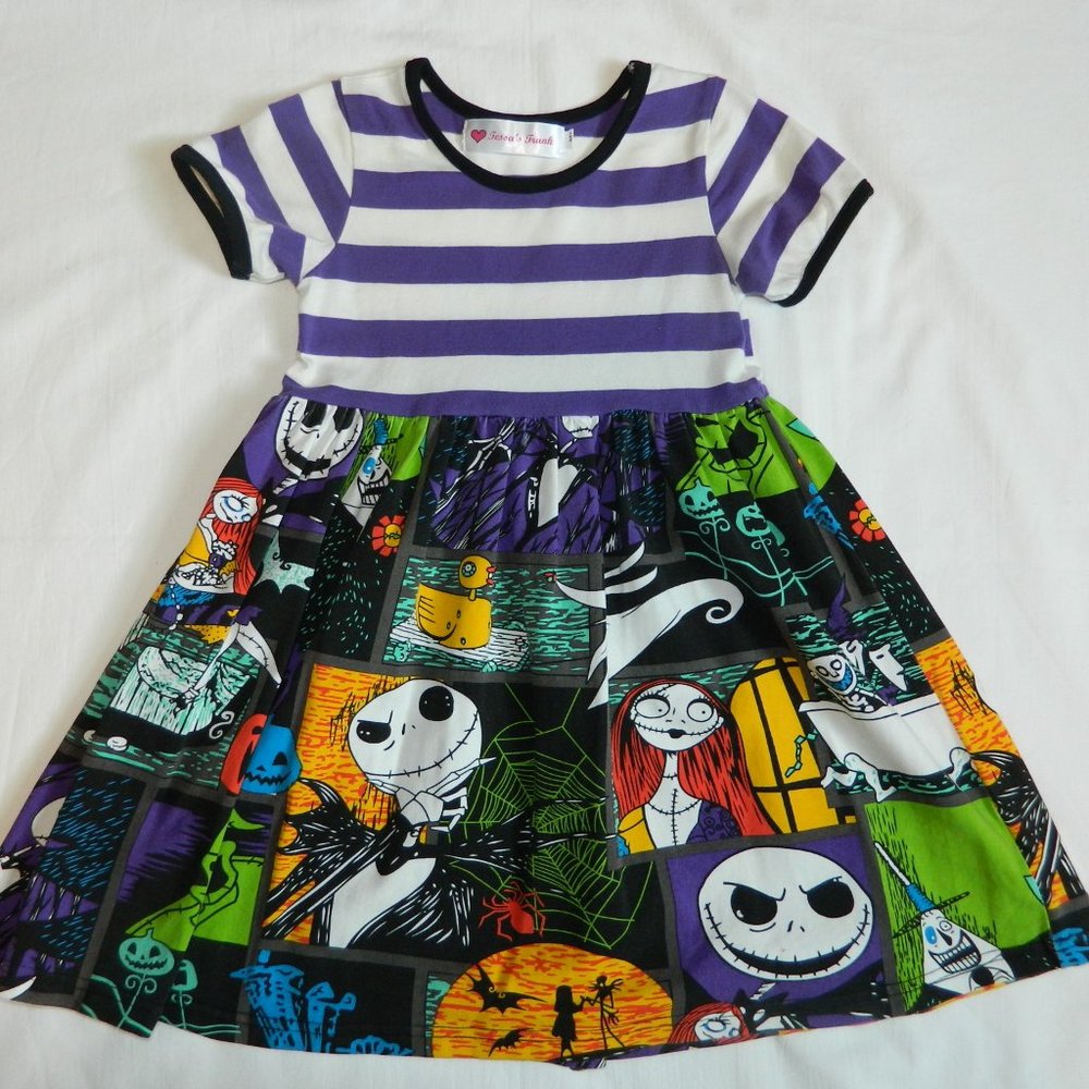Girls size 4/5 Halloween Dress Nightmare Before Christmas Tessa's Trunk